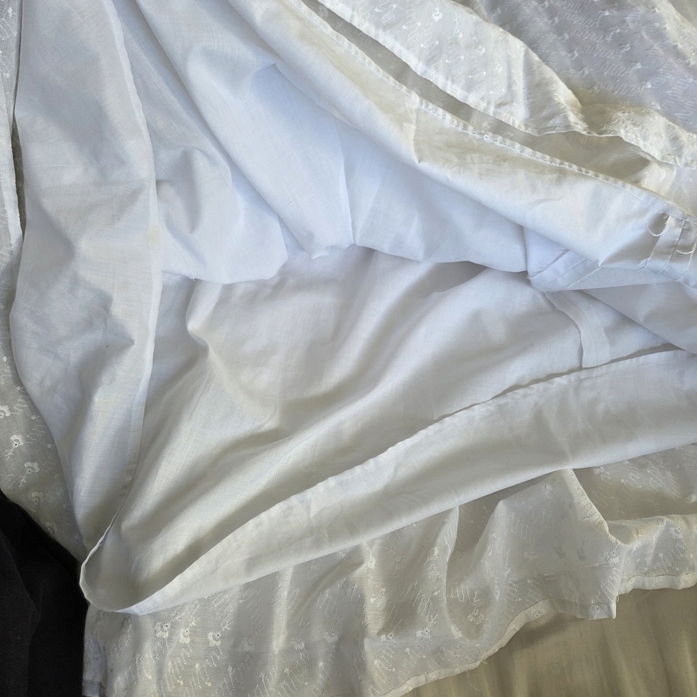 White Ruffled Prairie Dress - Picture 13 of 14